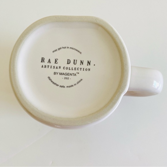 Rae Dunn Christmas Mug Merry Catmas with Wreath Green Interior - Picture 8 of 9